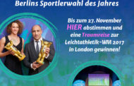 Champions 2016: ttc berlin eastside und Peti Solja zu Berlins Sportler des Jahres nominiert!