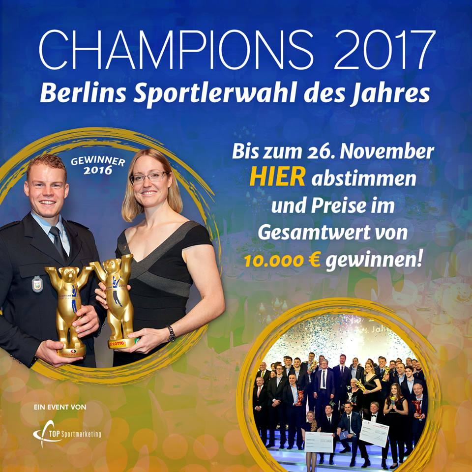 Champions 2017: Vier Kategorien - 4x Tischtennis!