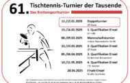 TTT – Doppelturnier am 11. und 12.01.2025